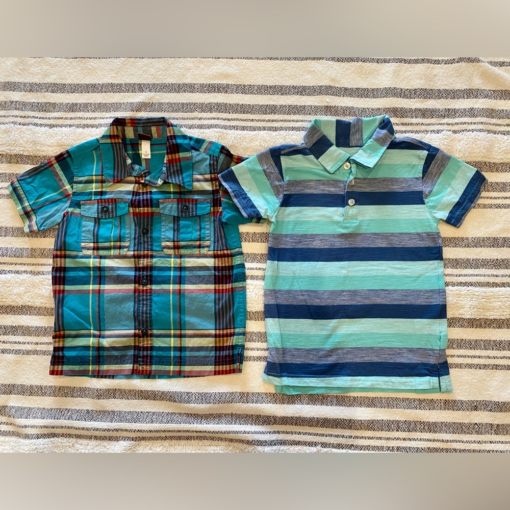 Boy’s size 5 collared shirts. Both in perfect condition!